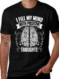 Positive Thoughts T-Shirt - Brain Design