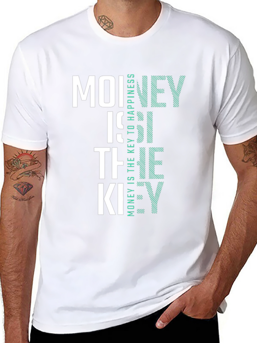 Money Is The Key Mens T-Shirt - Graphic Tee