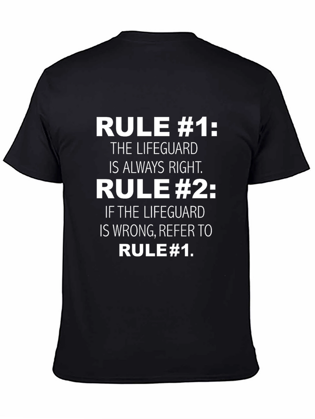 Lifeguard Rules T-Shirt - Funny Lifeguard Gift