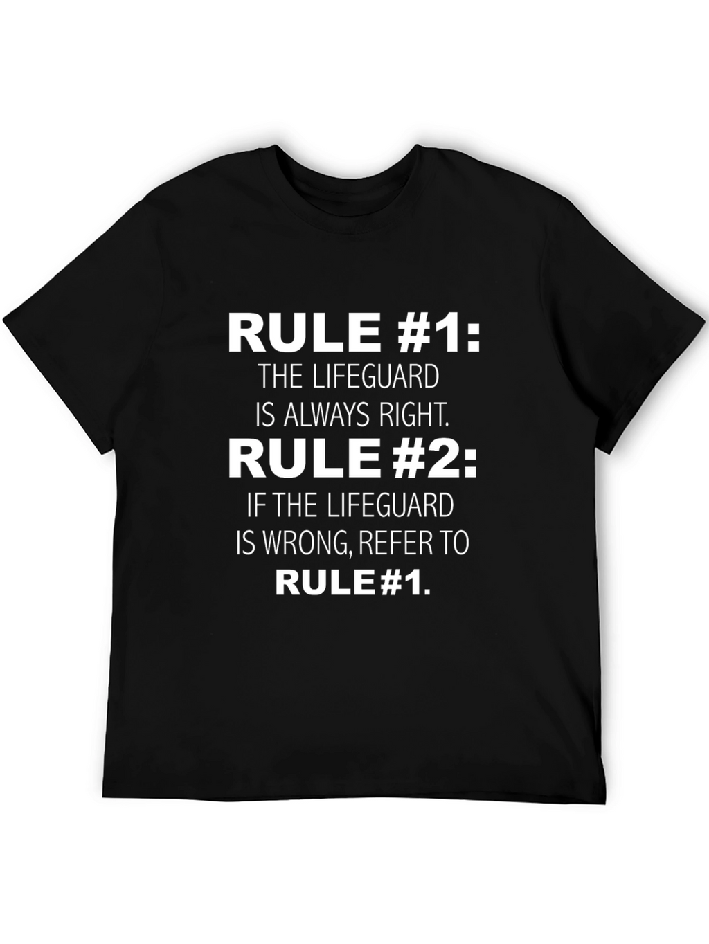 Lifeguard Rules T-Shirt - Funny Lifeguard Gift