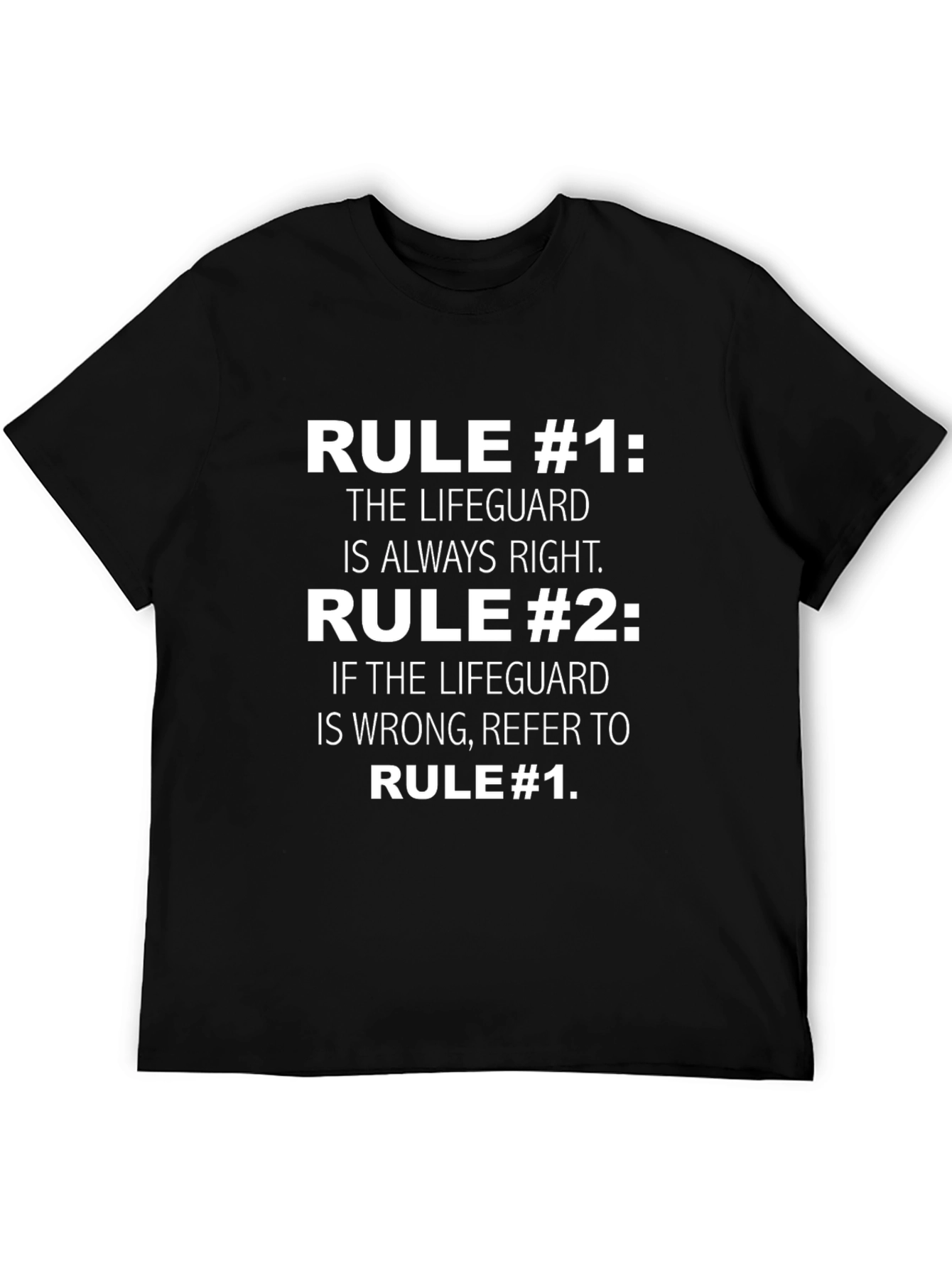 Lifeguard Rules T-Shirt - Funny Lifeguard Gift