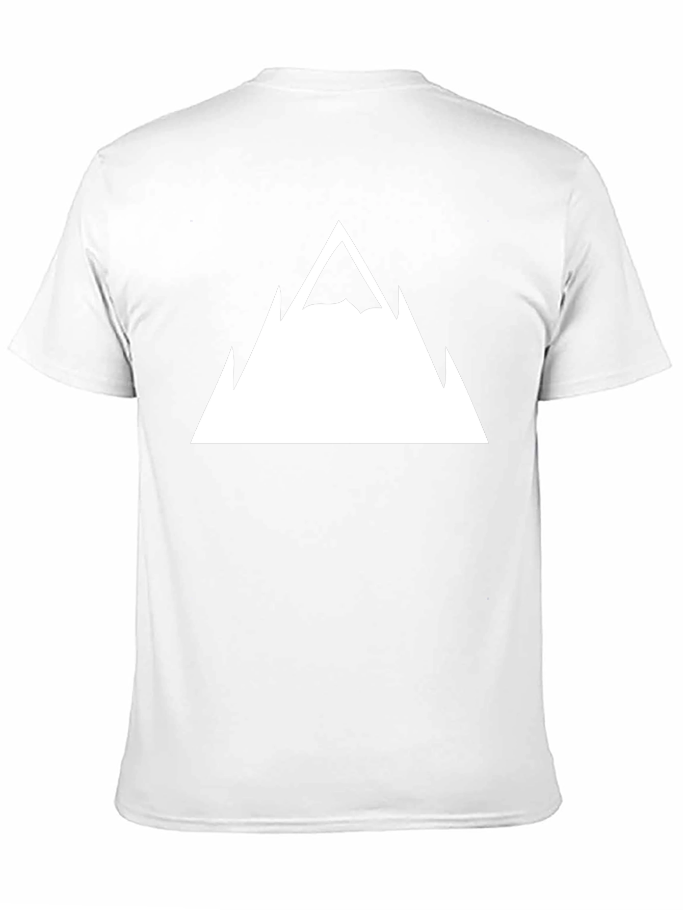Mountain Peak Graphic Tee - Black Cotton T-Shirt