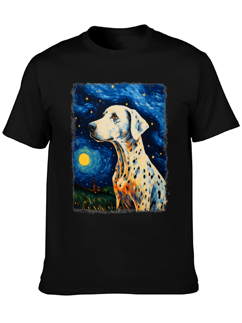 Dalmatian Starry Night Graphic Tee