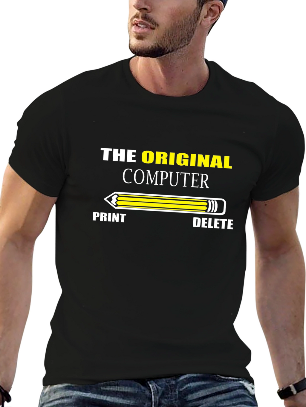 The Original Computer T-Shirt - Pencil Design