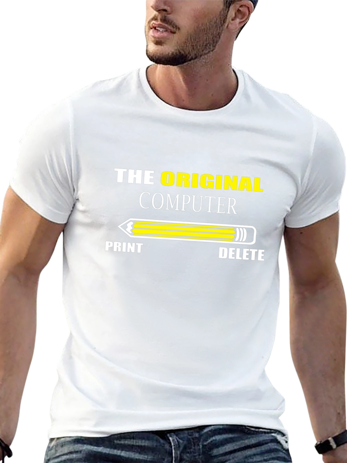 The Original Computer T-Shirt - Pencil Design