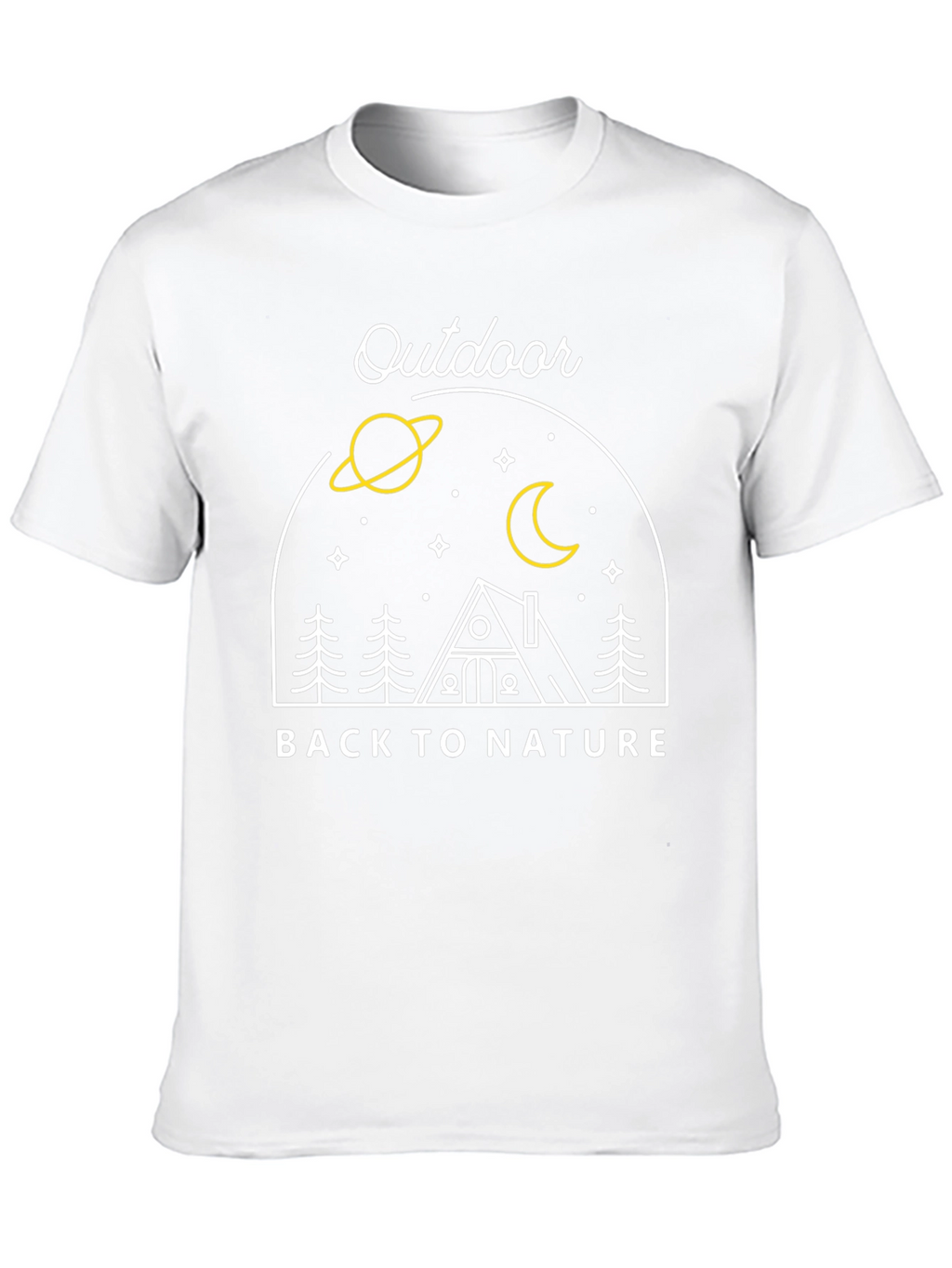 Outdoor Back to Nature Graphic Tee - Black