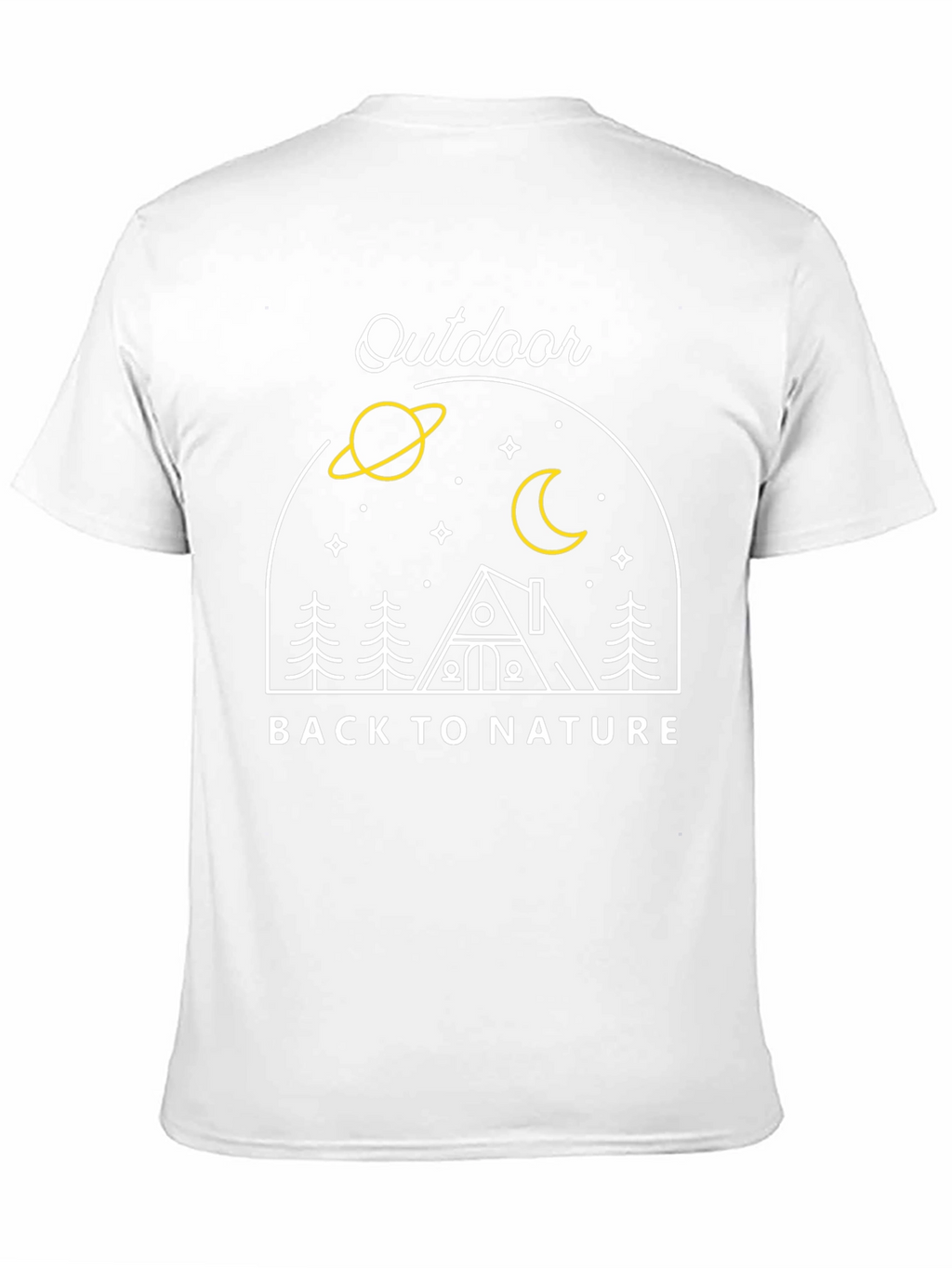 Outdoor Back to Nature Graphic Tee - Black