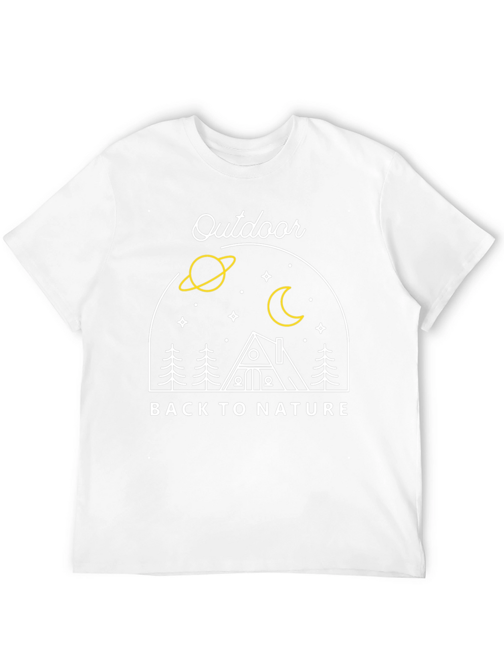 Outdoor Back to Nature Graphic Tee - Black