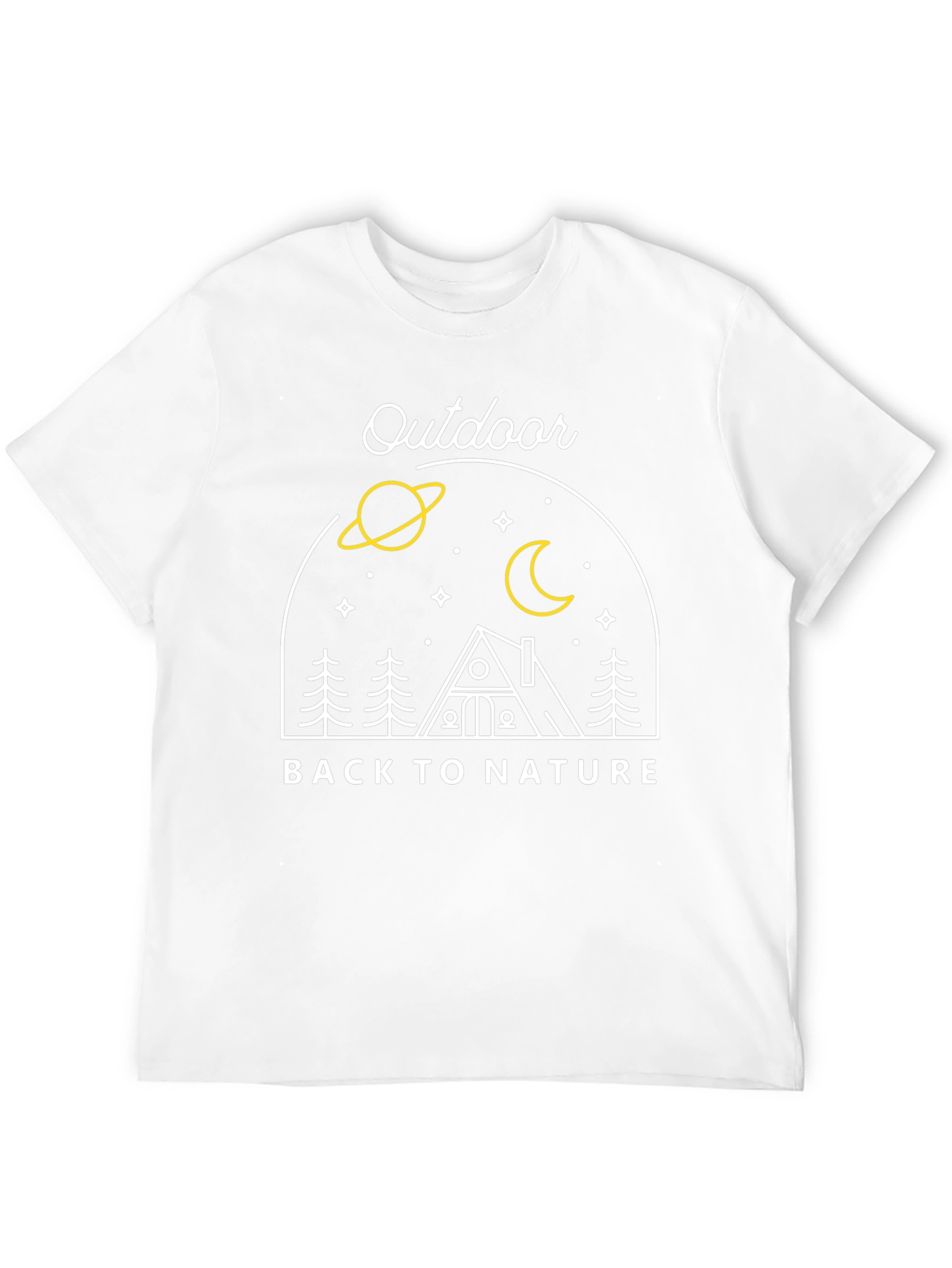 Outdoor Back to Nature Graphic Tee - Black