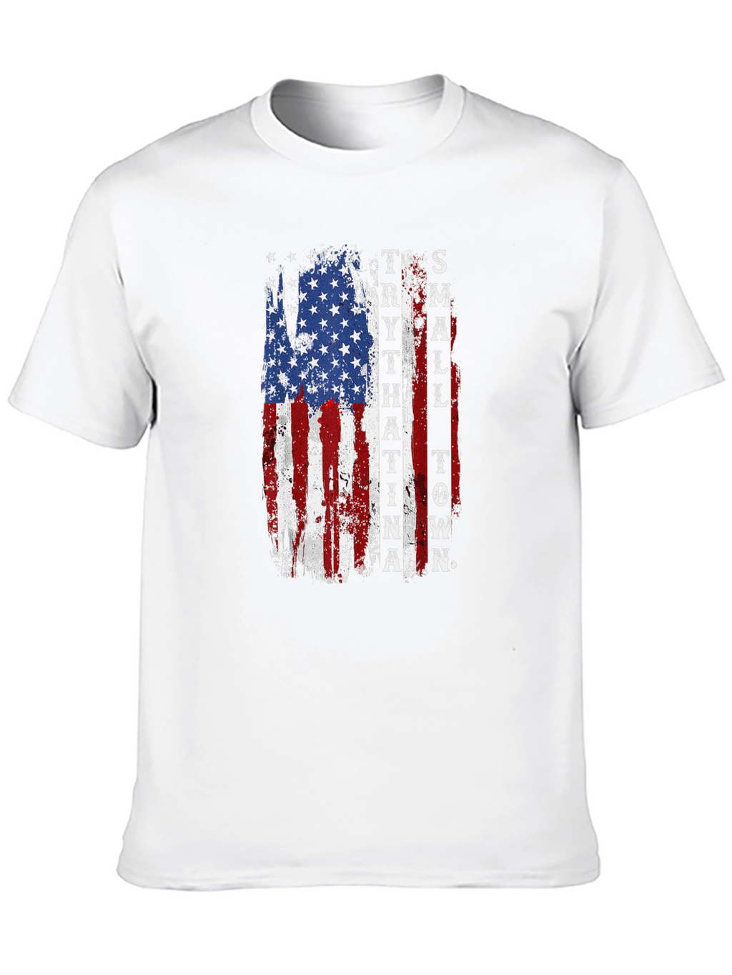 American Flag Small Town T-Shirt