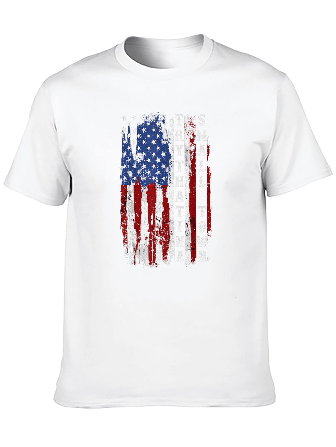 American Flag Small Town T-Shirt