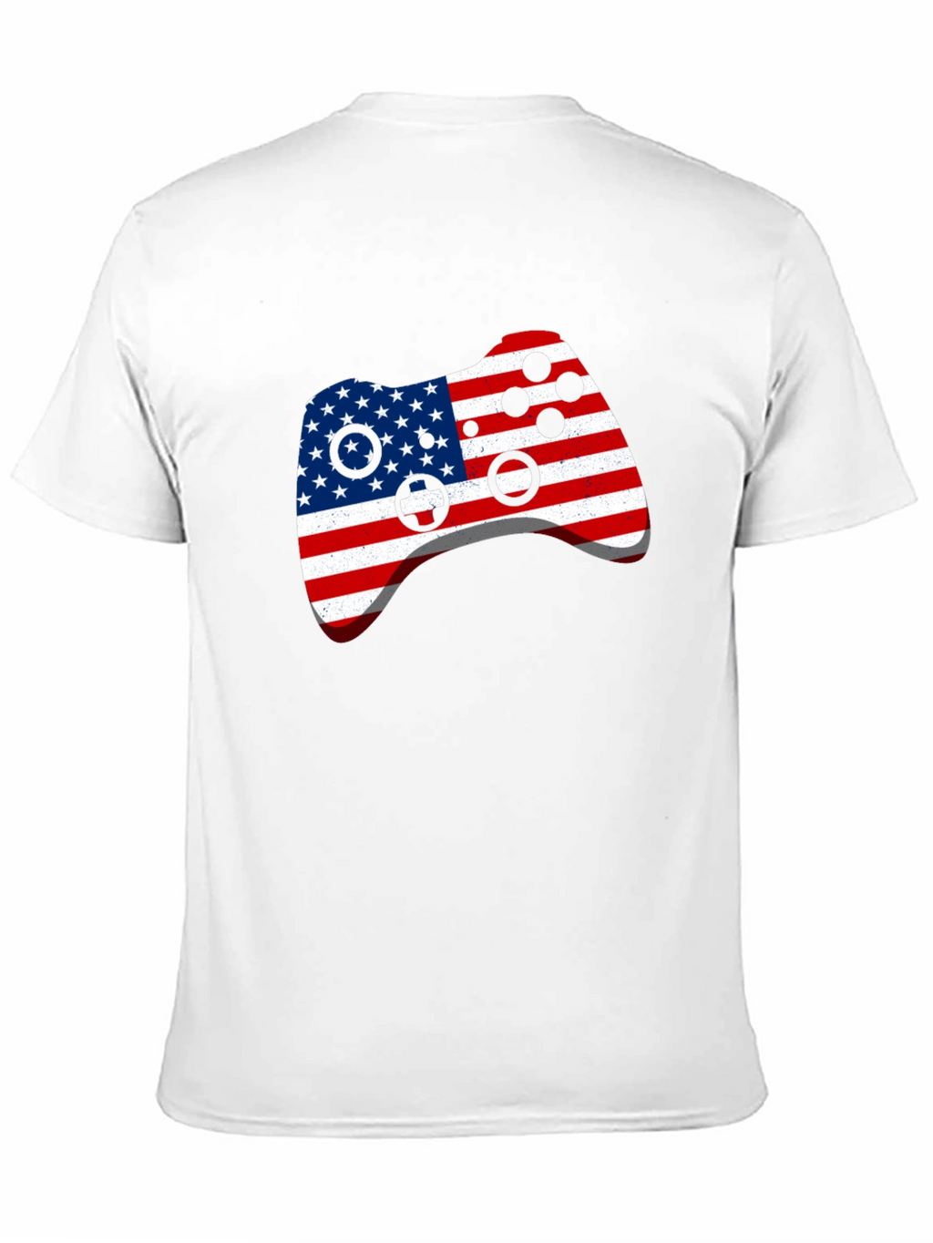 USA Flag Gamer Controller Graphic T-Shirt