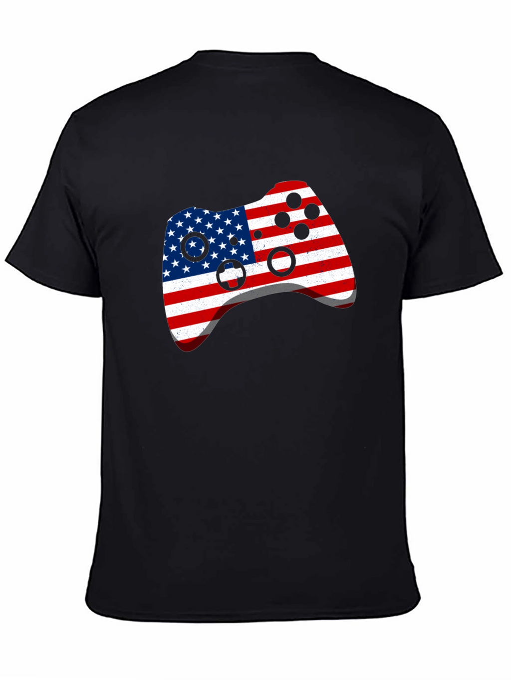 USA Flag Gamer Controller Graphic T-Shirt
