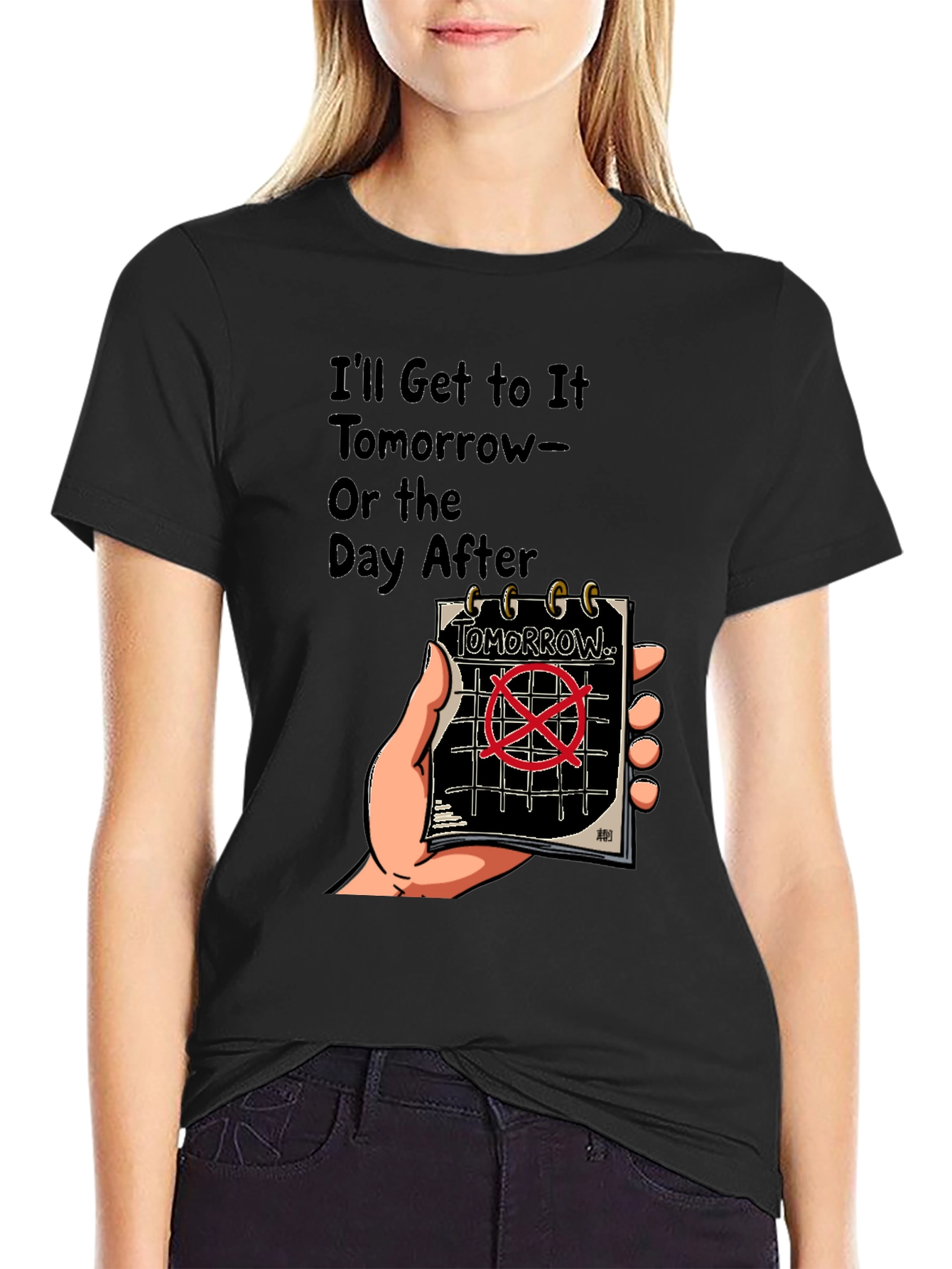Tomorrow T-Shirt: Procrastination Humor Tee