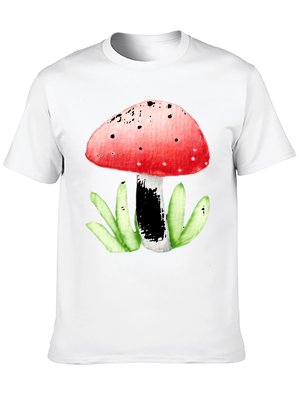 Mushroom Graphic Tee - Funky Red Top