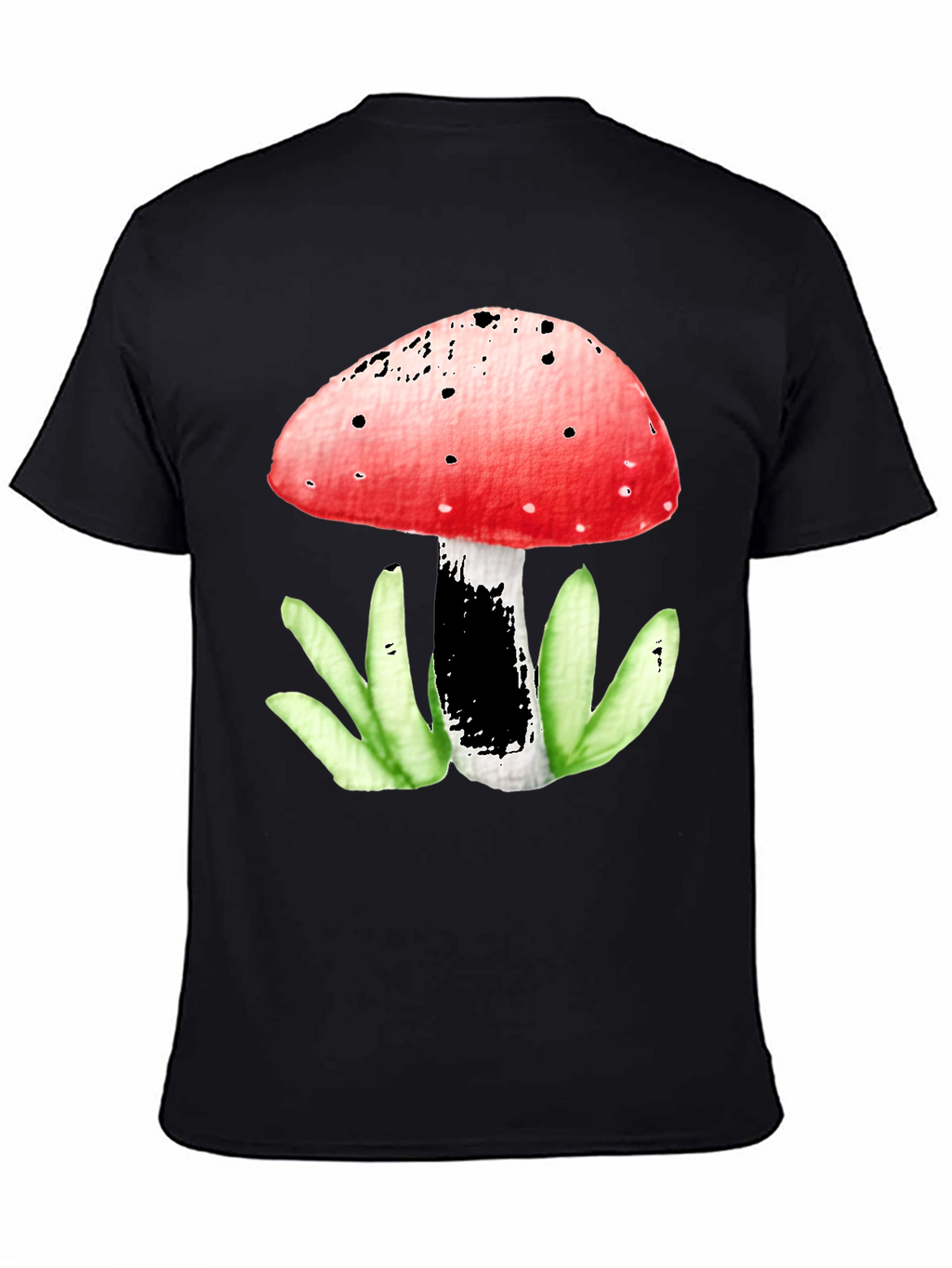 Mushroom Graphic Tee - Funky Red Top