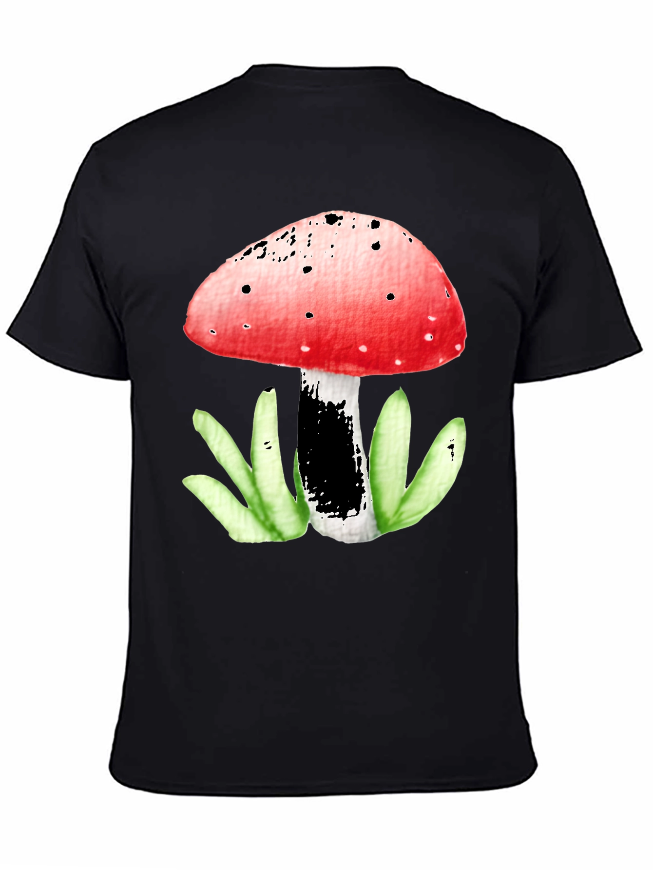 Mushroom Graphic Tee - Funky Red Top