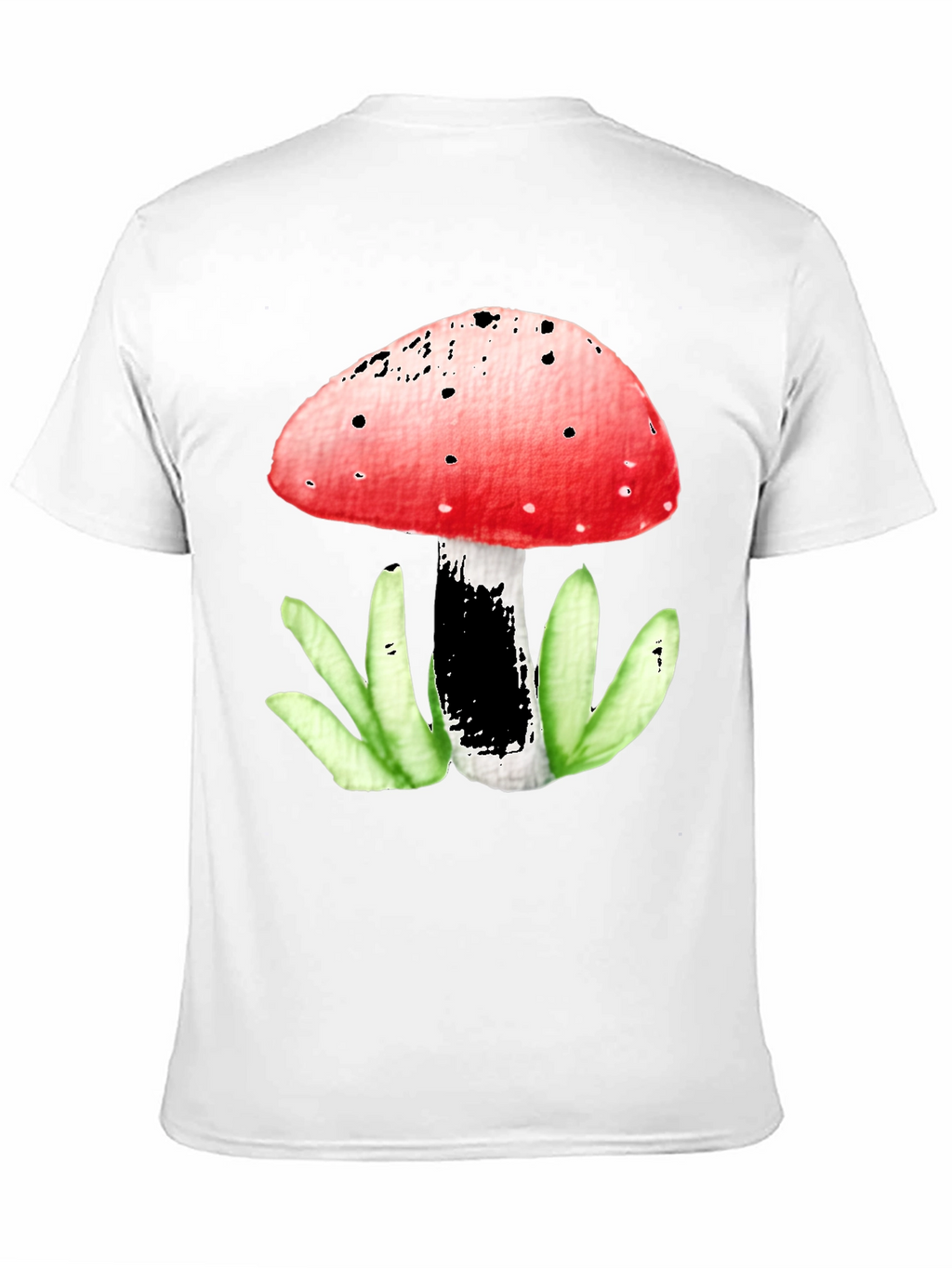 Mushroom Graphic Tee - Funky Red Top