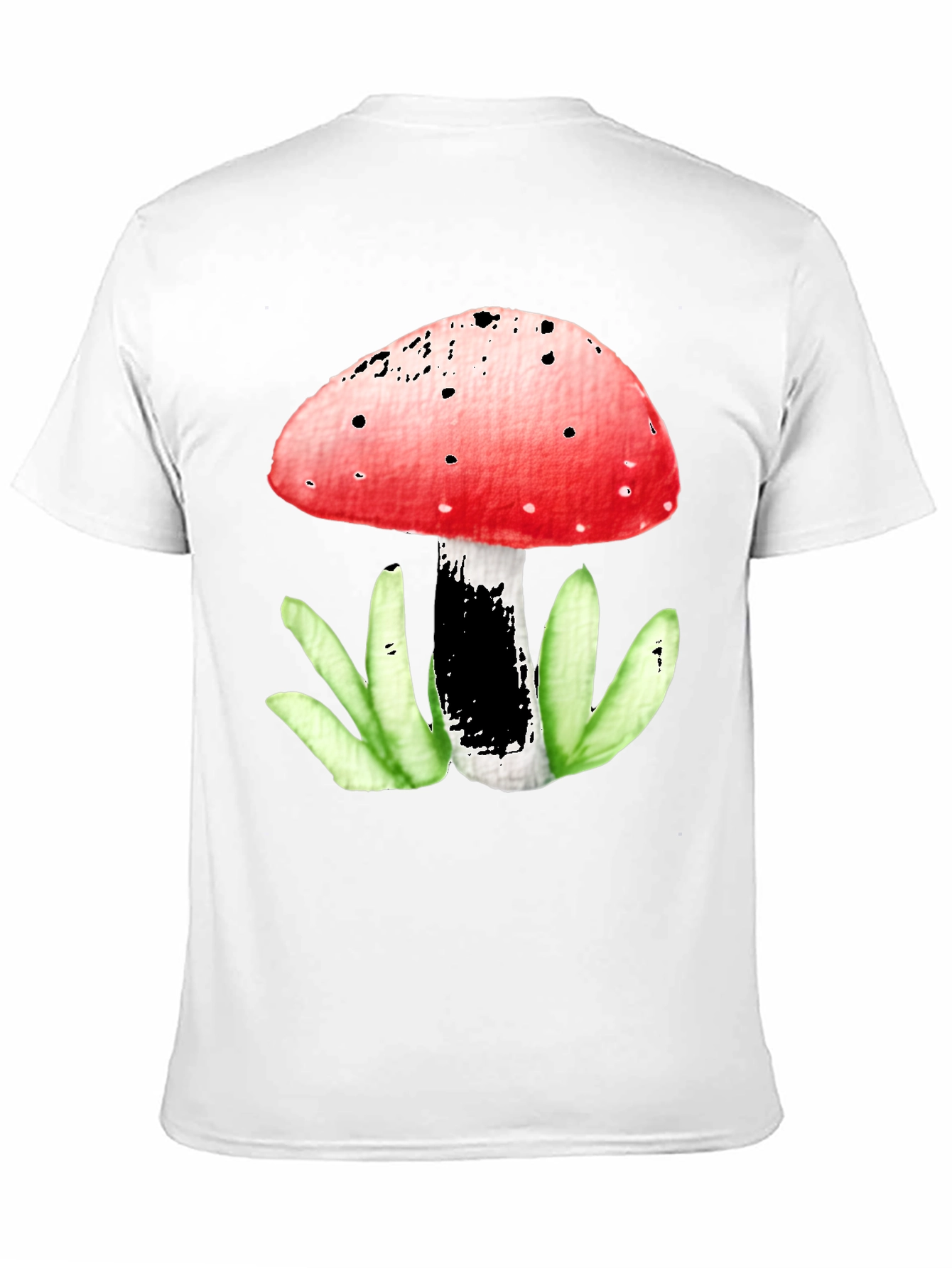 Mushroom Graphic Tee - Funky Red Top
