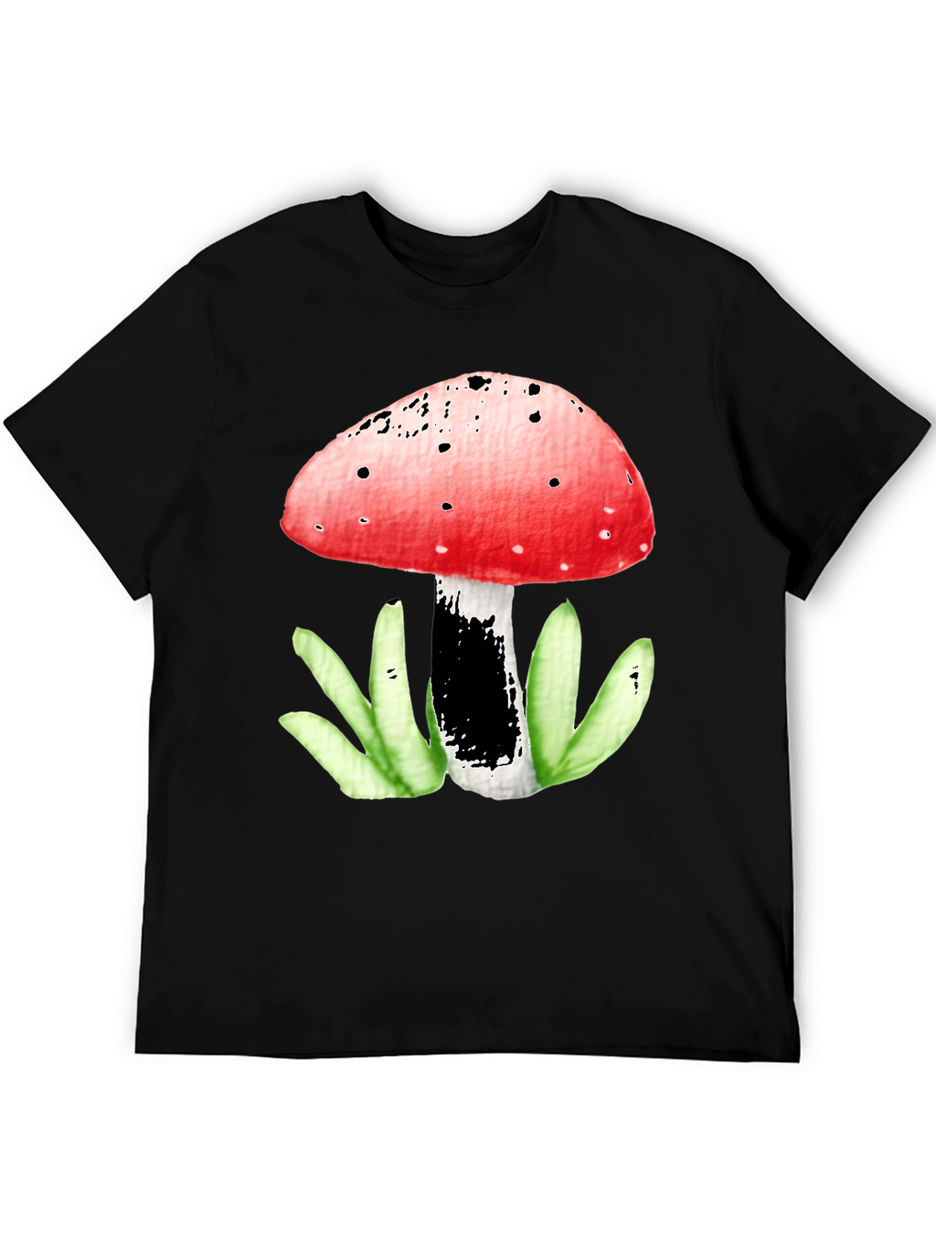 Mushroom Graphic Tee - Funky Red Top