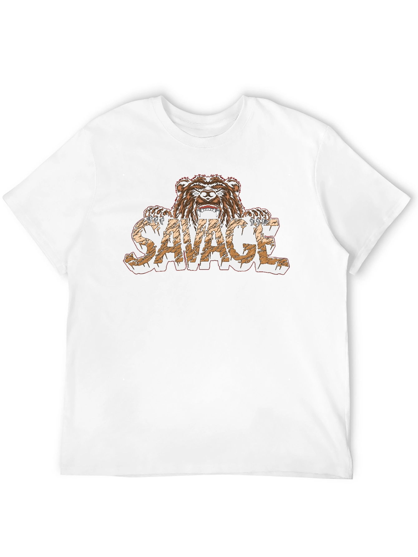 Savage Bear Graphic T-Shirt - Mens Black Tee