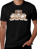 Savage Bear Graphic T-Shirt - Mens Black Tee