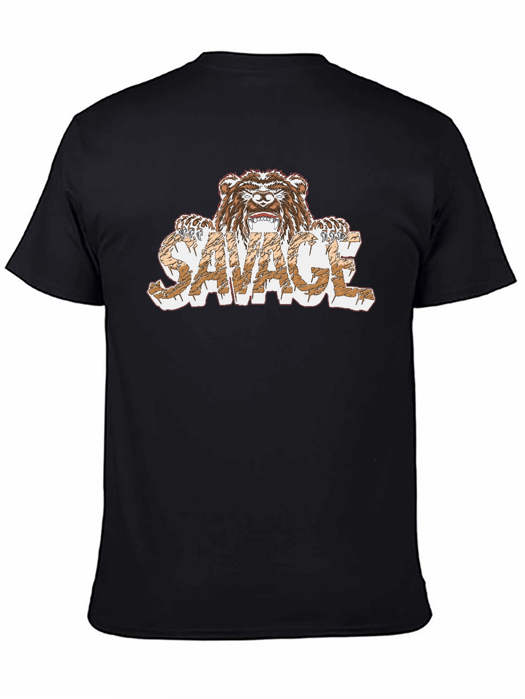 Savage Bear Graphic T-Shirt - Mens Black Tee