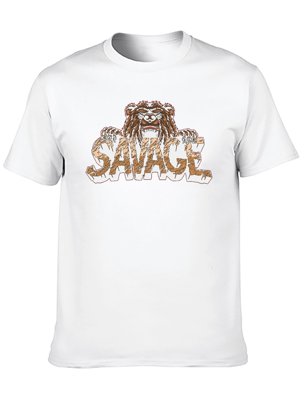 Savage Bear Graphic T-Shirt - Mens Black Tee