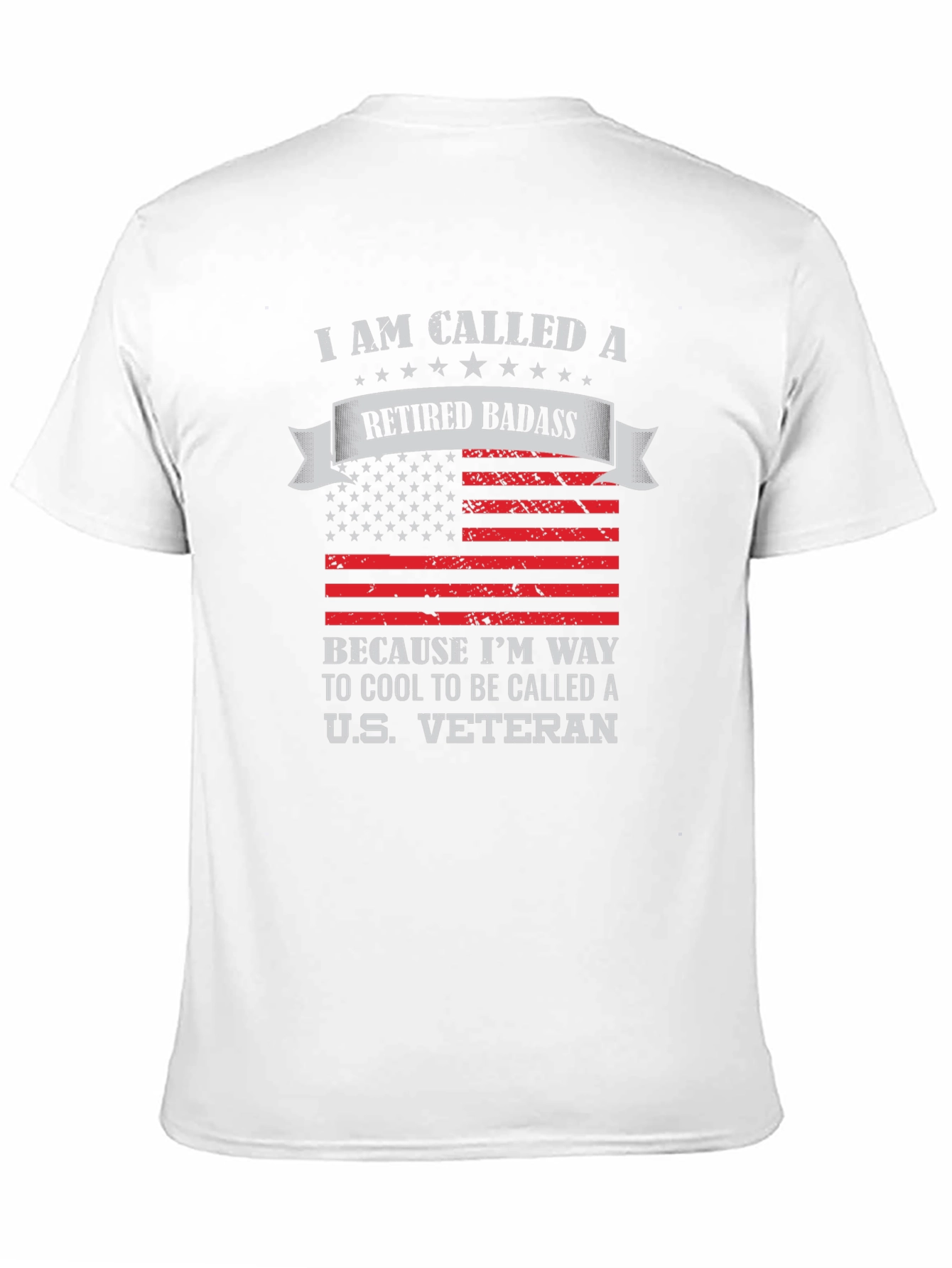 Retired Badass Veteran Graphic T-Shirt