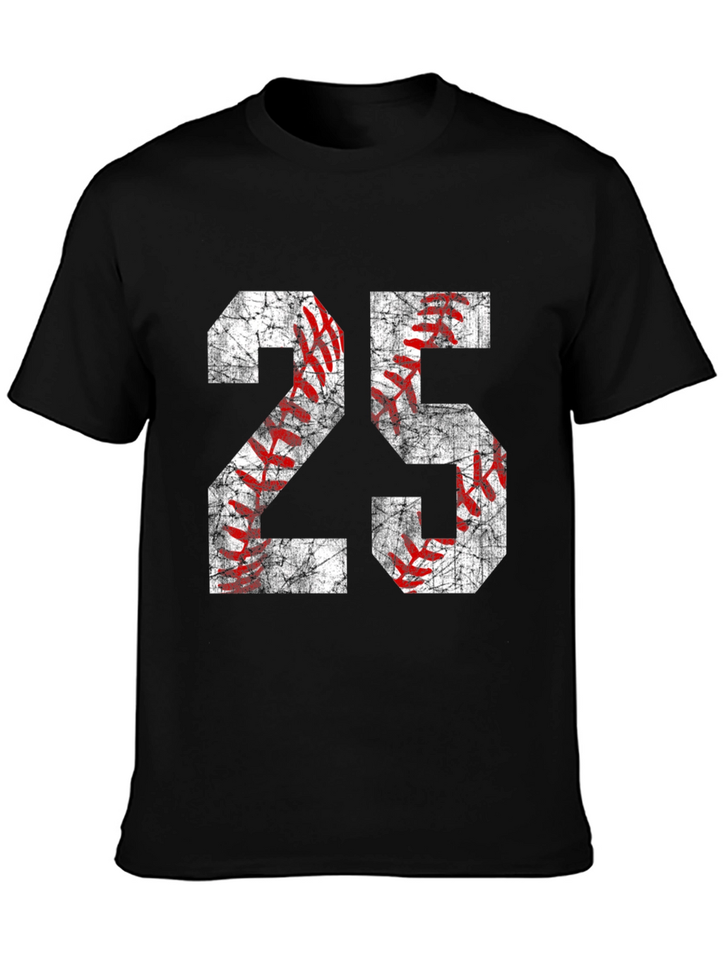 Baseball Number 25 Graphic T-Shirt
