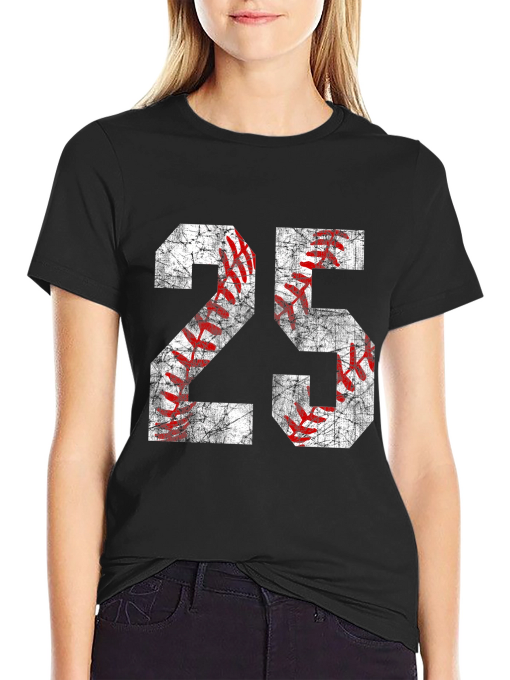 Baseball Number 25 Graphic T-Shirt