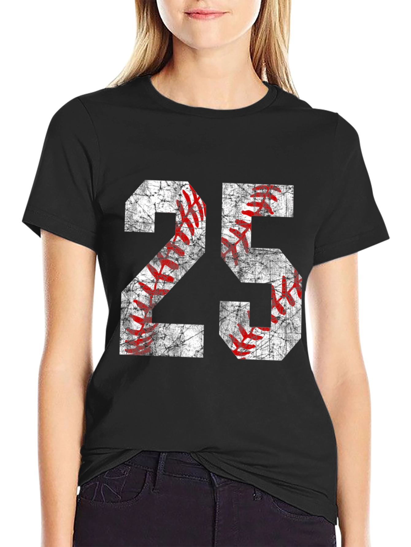 Baseball Number 25 Graphic T-Shirt
