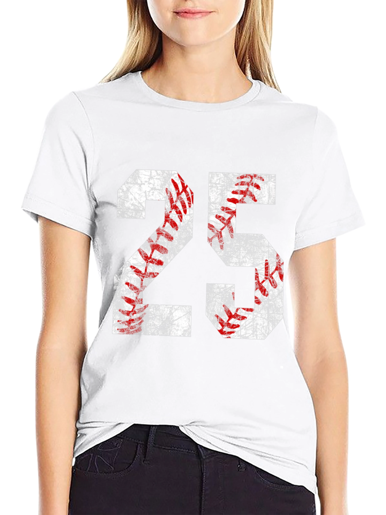 Baseball Number 25 Graphic T-Shirt