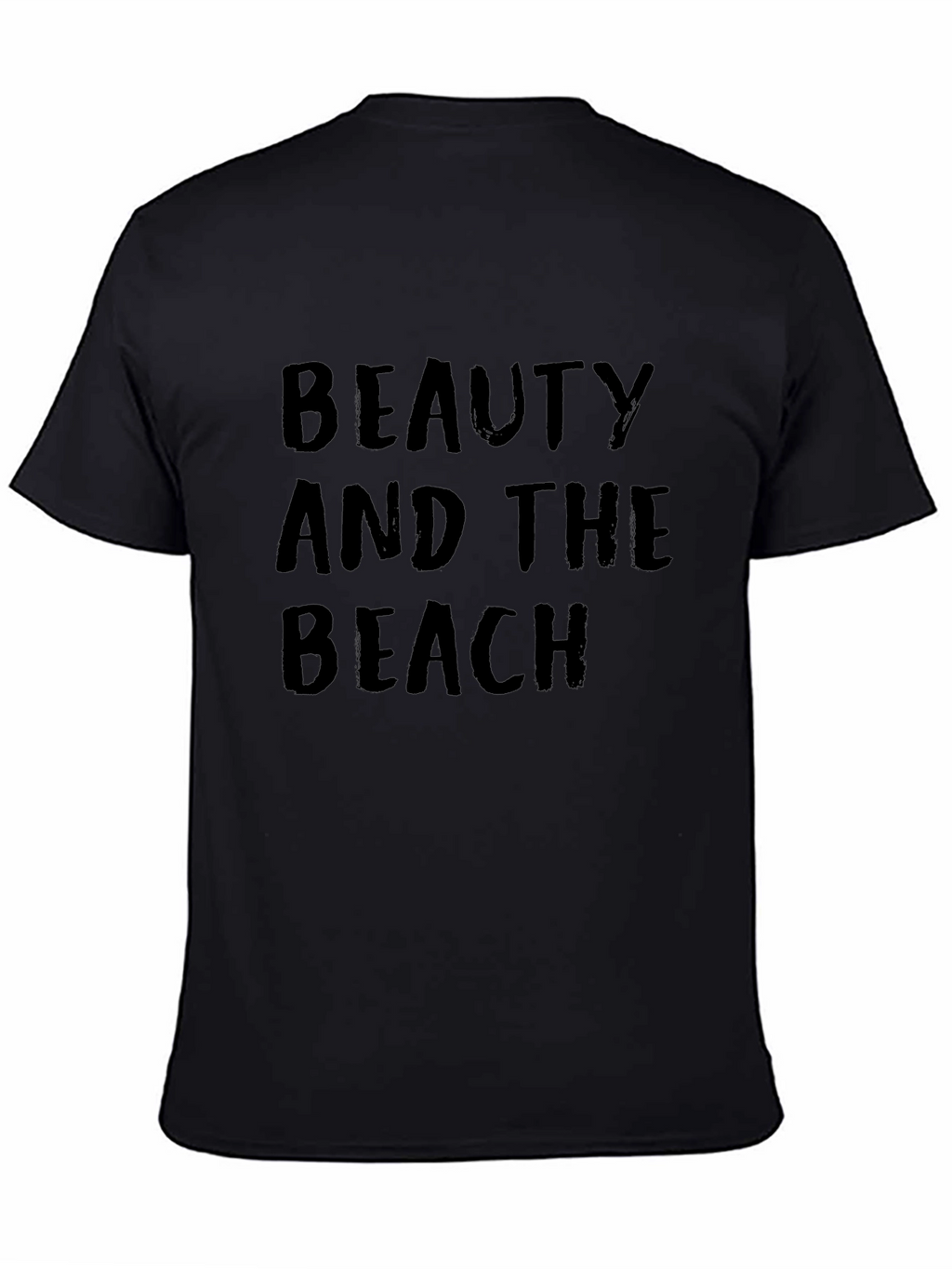 Beauty and the Beach Graphic T-Shirt - Black