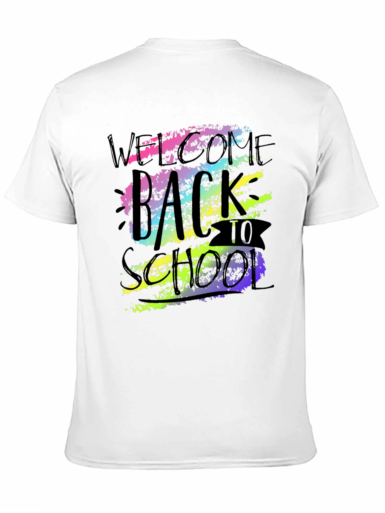 Welcome Back To School Graphic Tee - Black