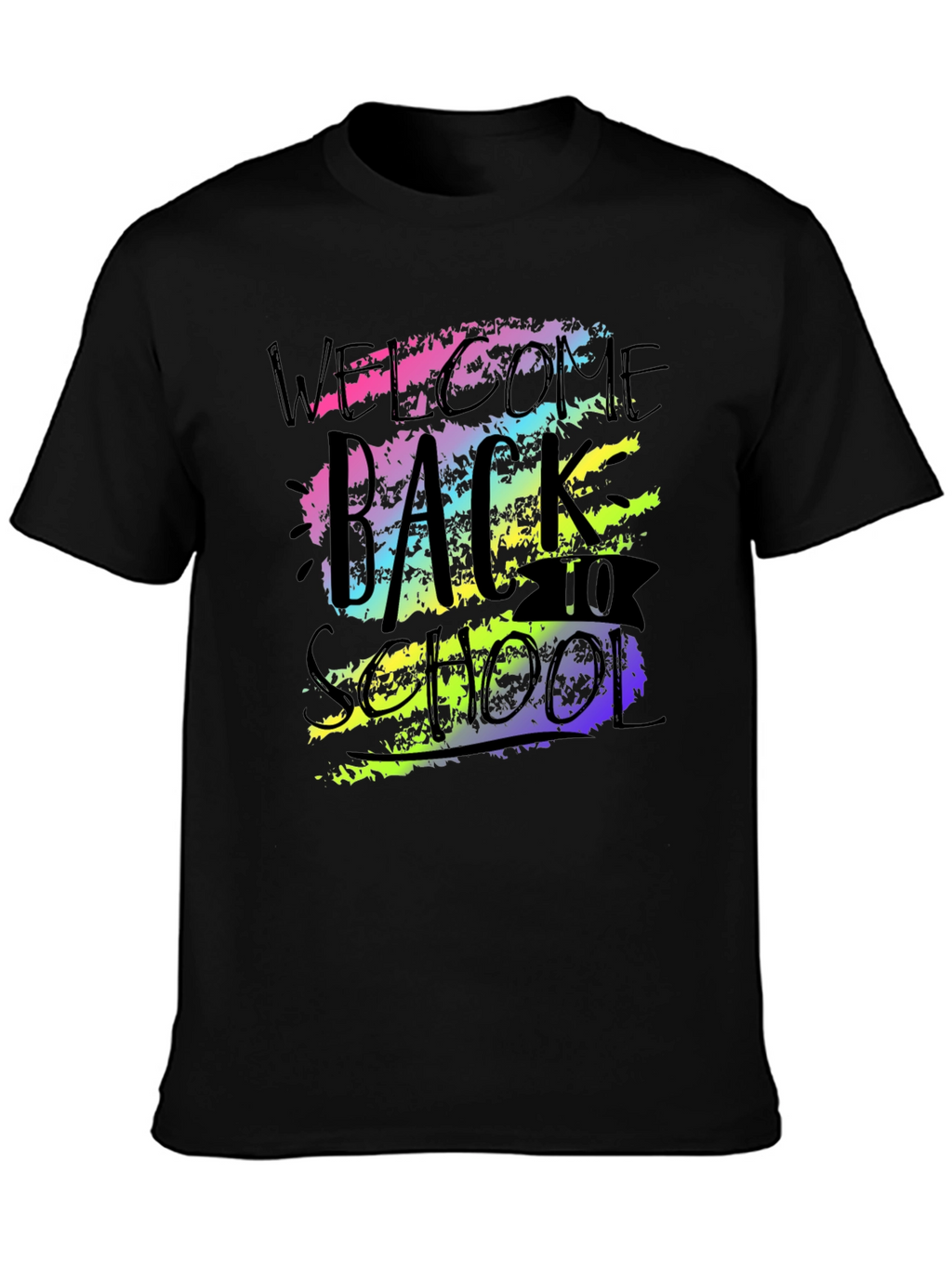 Welcome Back To School Graphic Tee - Black