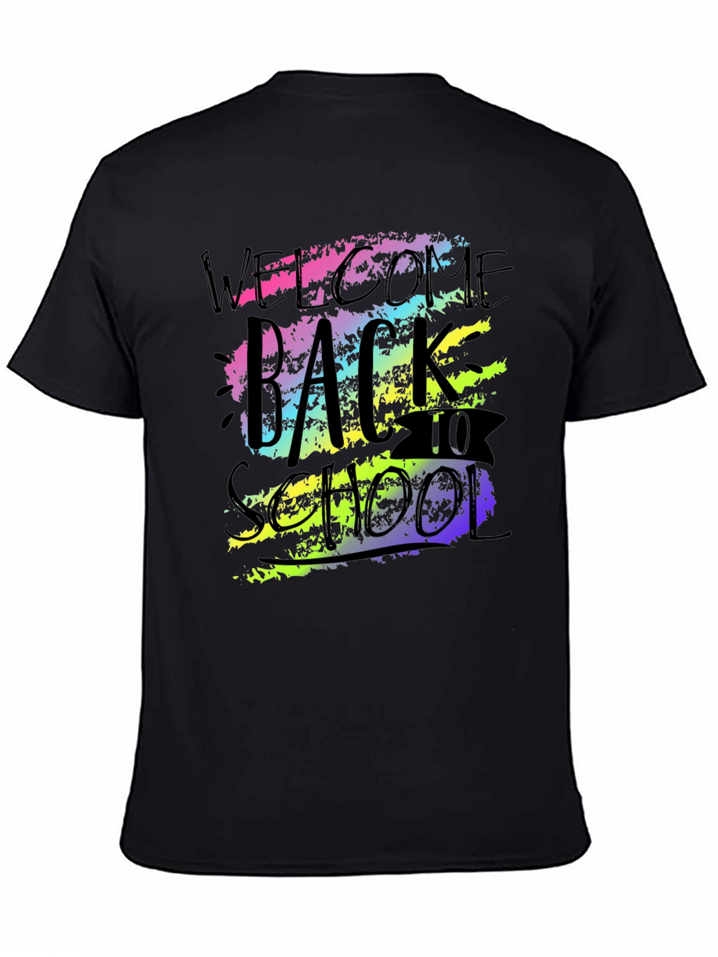 Welcome Back To School Graphic Tee - Black