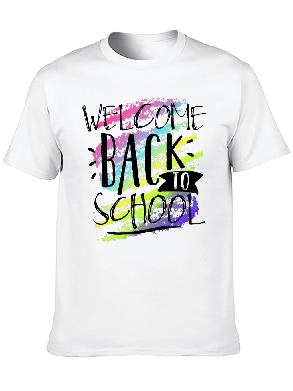 Welcome Back To School Graphic Tee - Black