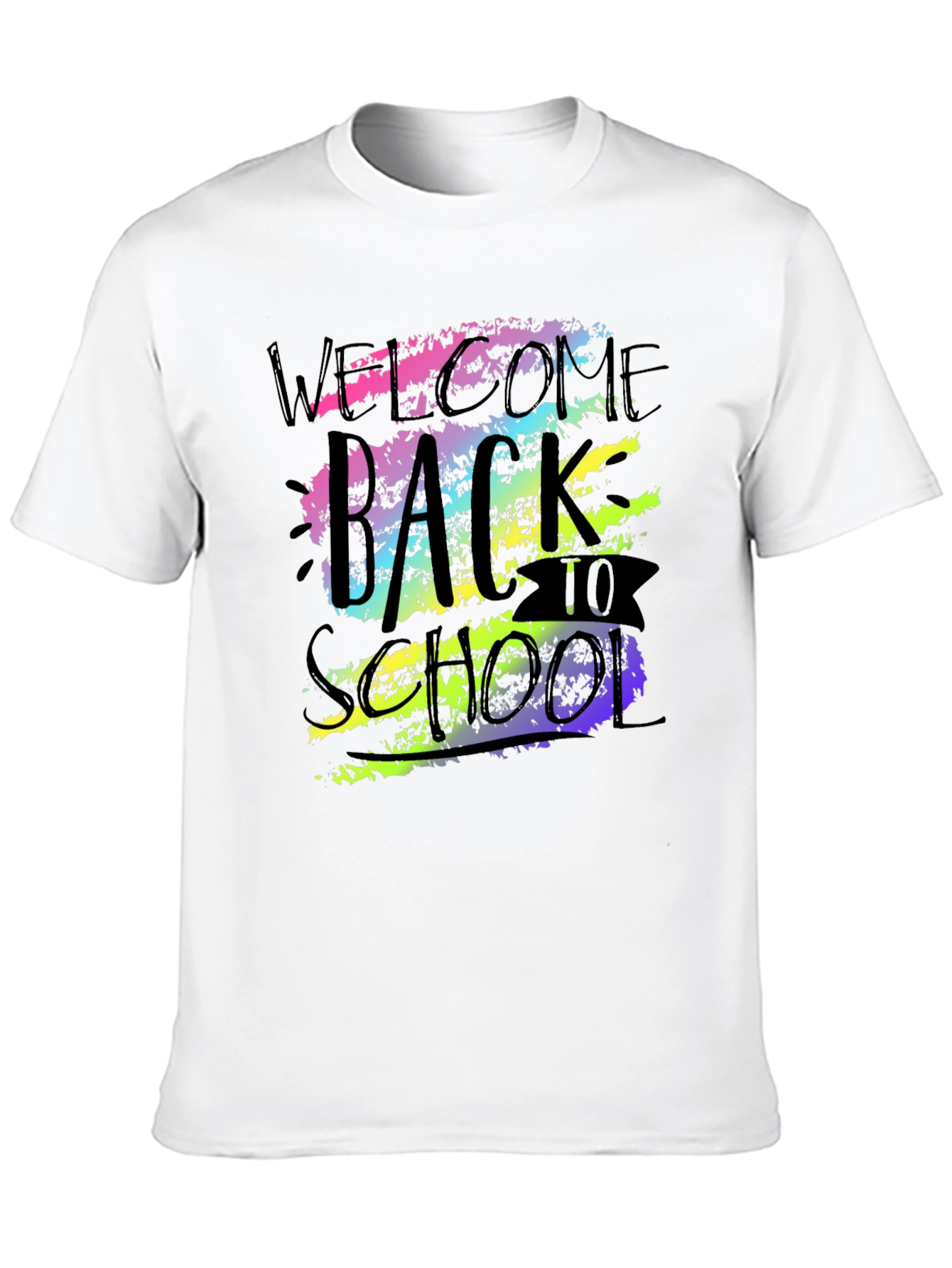 Welcome Back To School Graphic Tee - Black