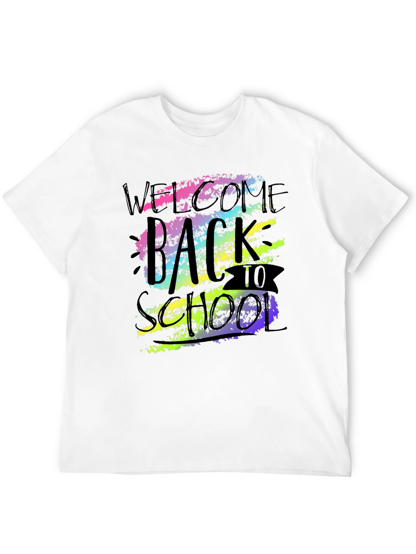 Welcome Back To School Graphic Tee - Black
