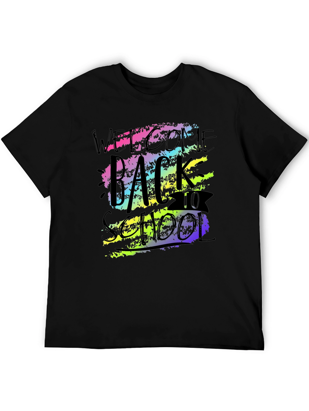 Welcome Back To School Graphic Tee - Black