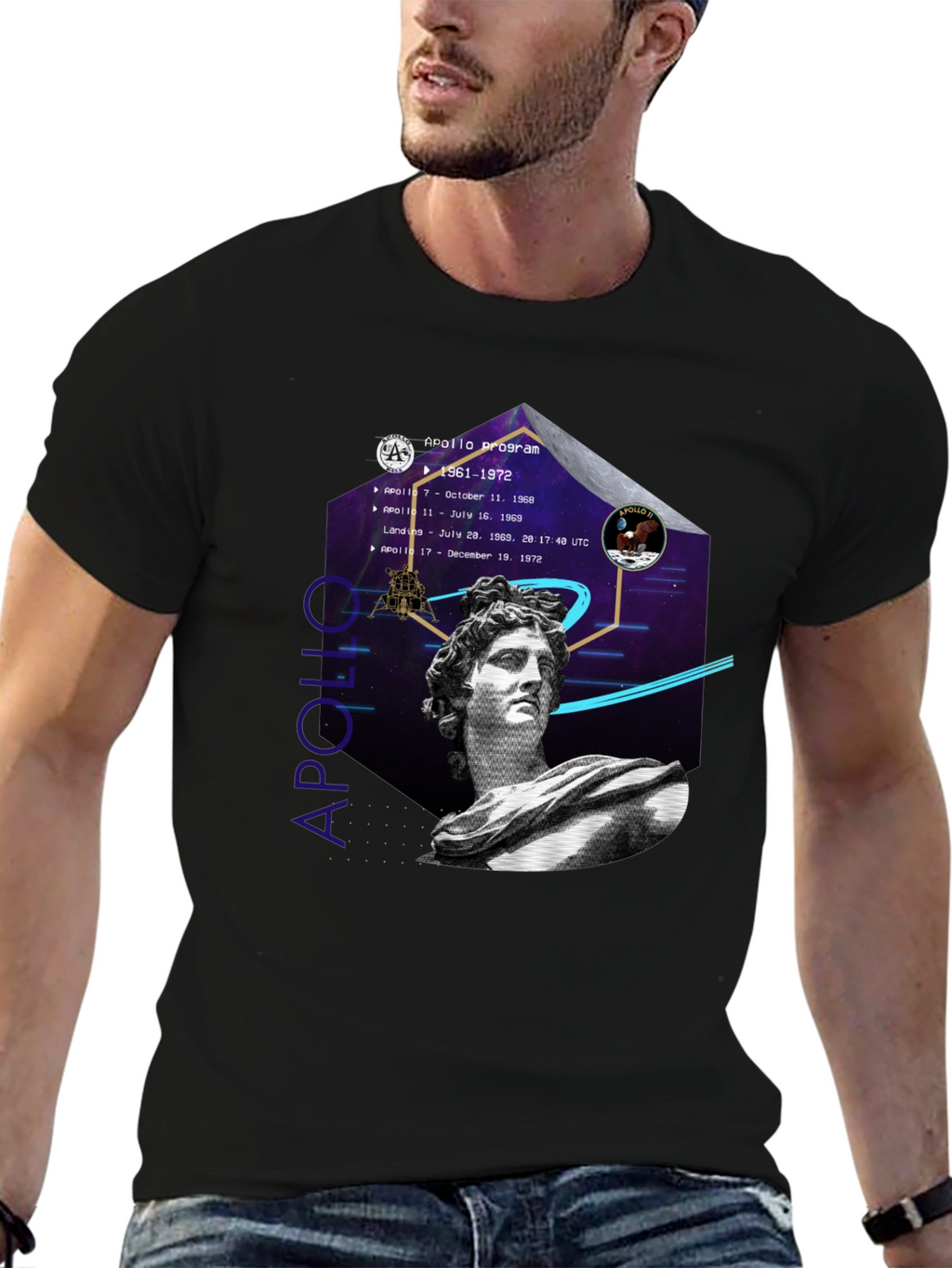 Apollo Program Graphic T-Shirt - Space History Tee