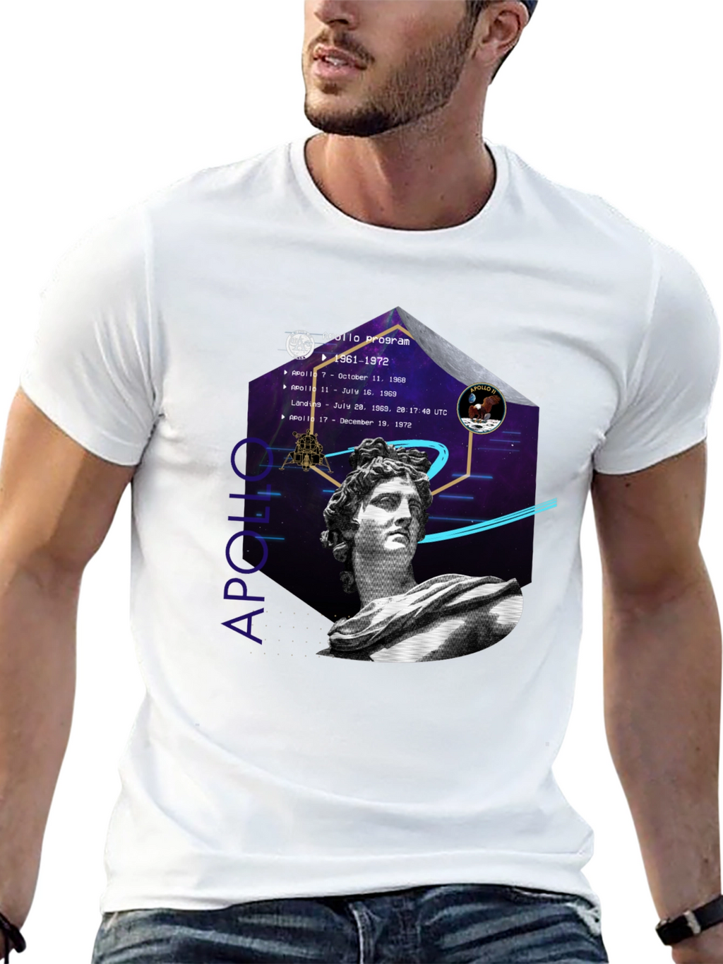 Apollo Program Graphic T-Shirt - Space History Tee