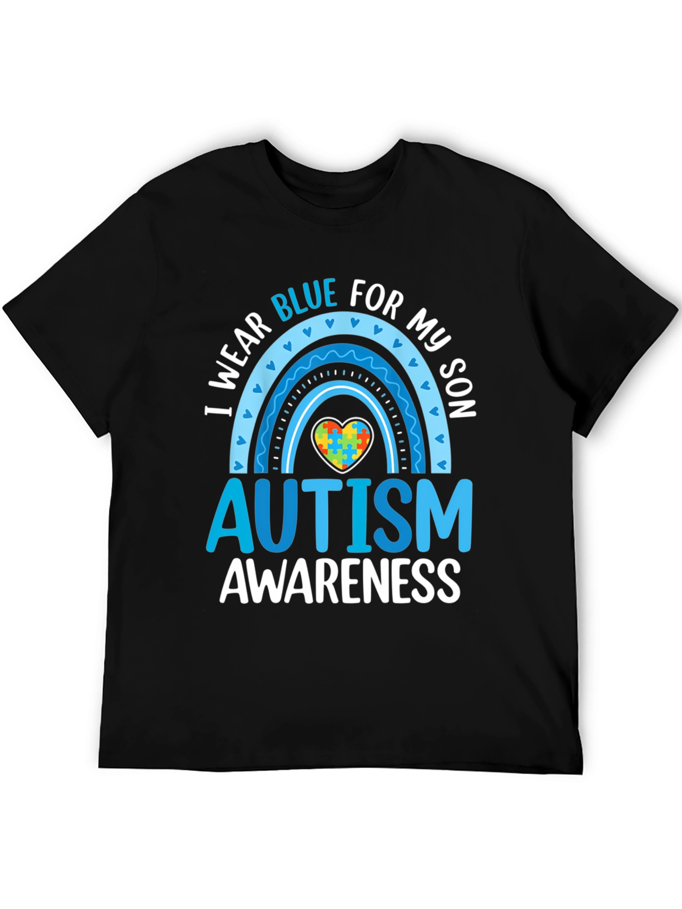 Autism Awareness Tee - I Wear Blue For My Son