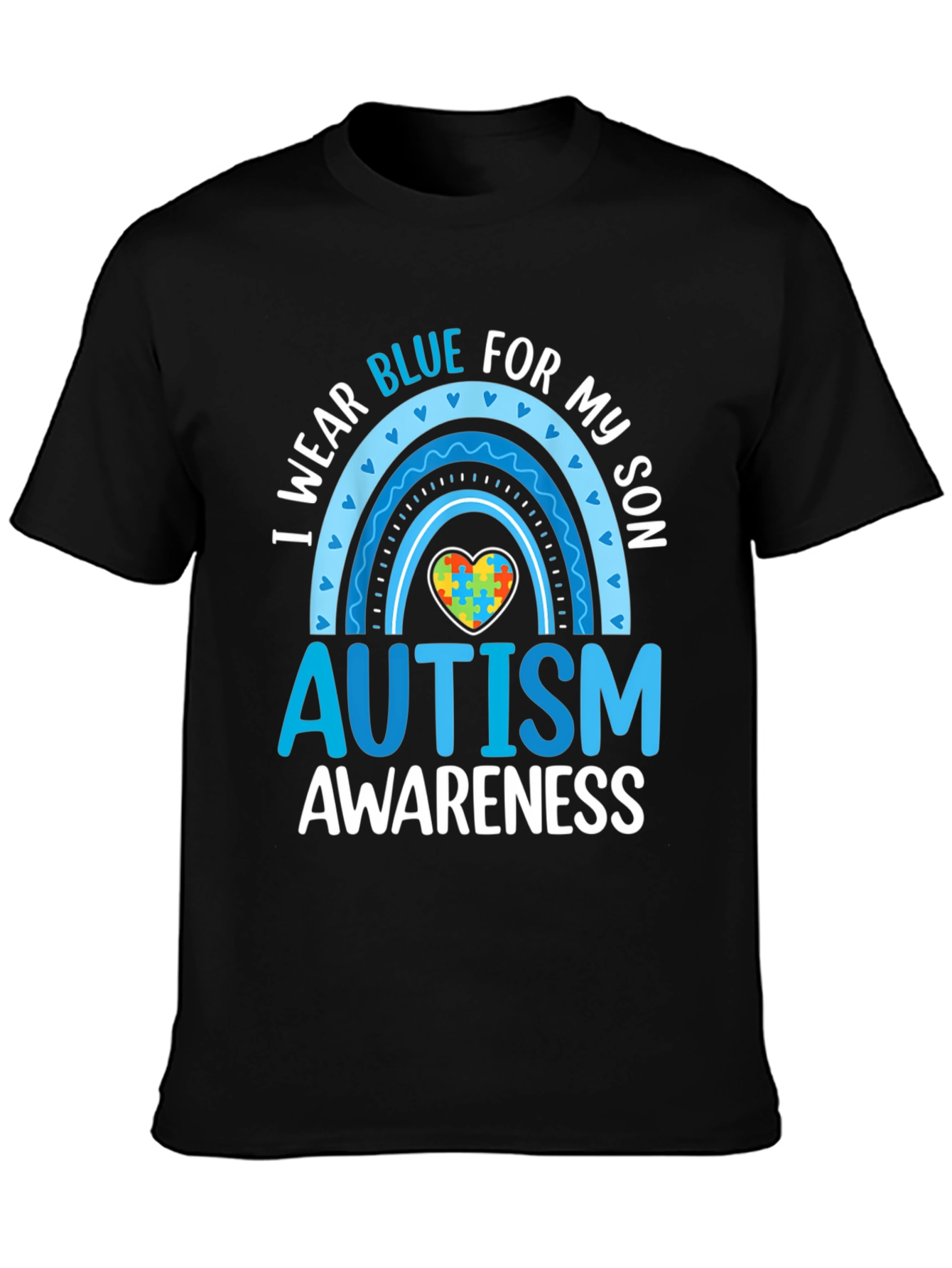 Autism Awareness Tee - I Wear Blue For My Son