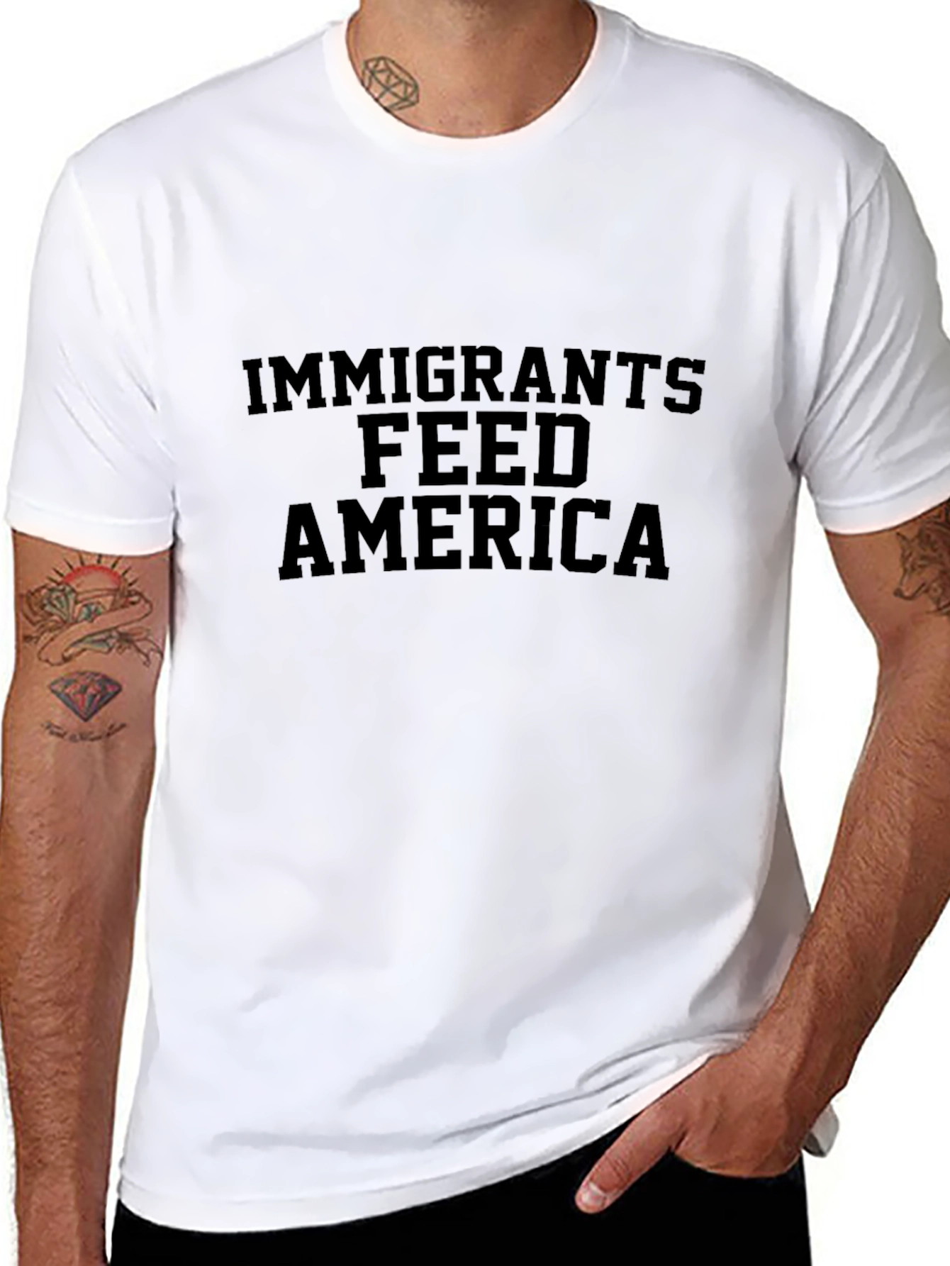 Immigrants Feed America Graphic Tee