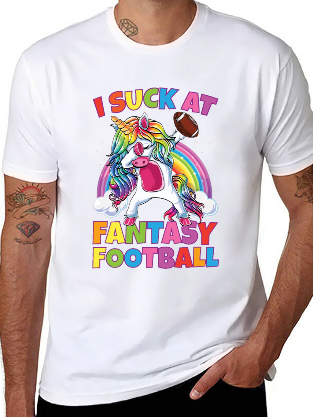 Funny Fantasy Football Unicorn T-Shirt