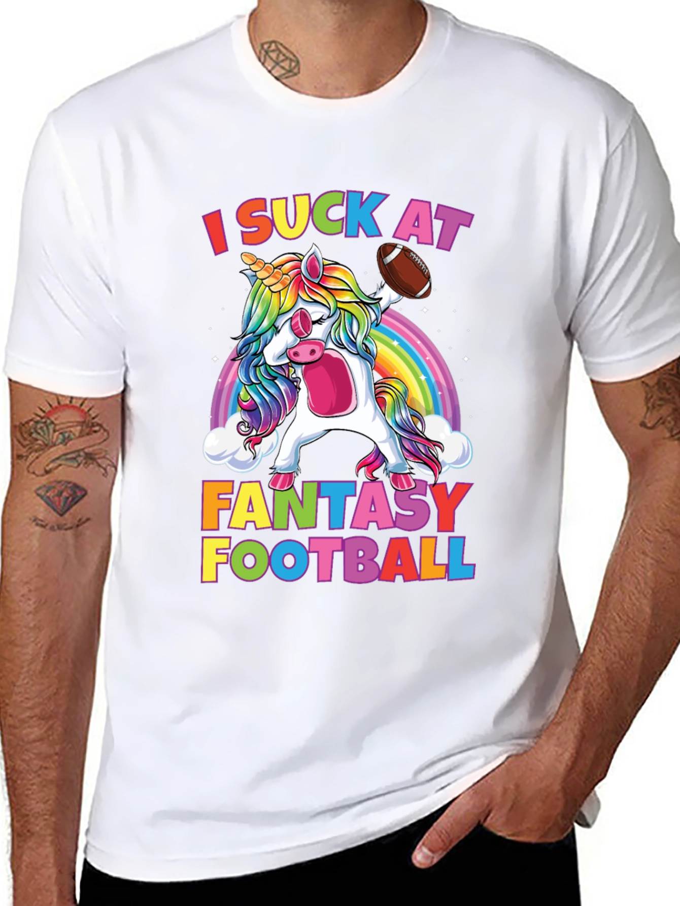 Funny Fantasy Football Unicorn T-Shirt