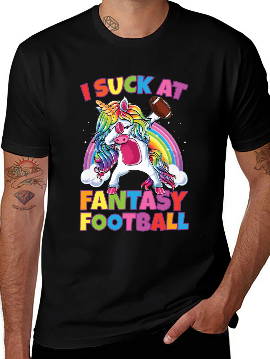 Funny Fantasy Football Unicorn T-Shirt