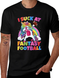 Funny Fantasy Football Unicorn T-Shirt